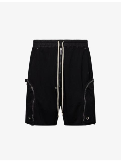 Bauhaus Zipped-Pocket Cotton-Jersey Shorts