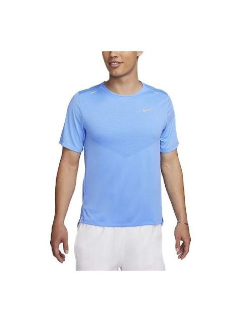 Nike Dri-FIT Rise 365 Short-Sleeve Running Top 'Blue' CZ9185-412
