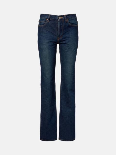 Mid-rise bootcut jeans