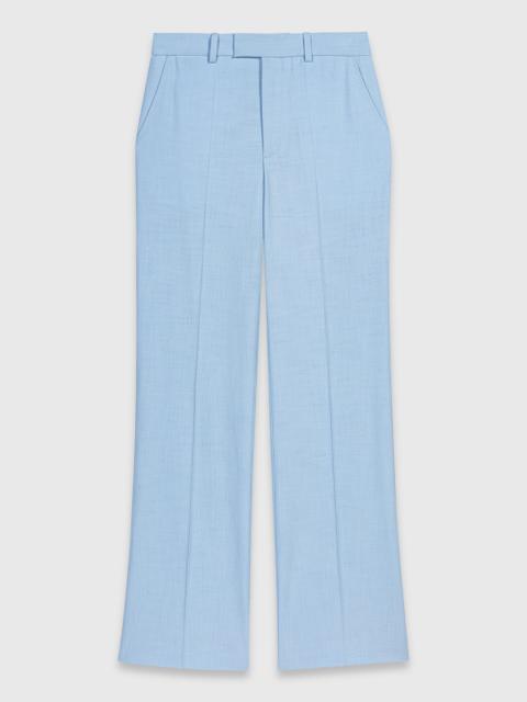 Suit trousers with pleats