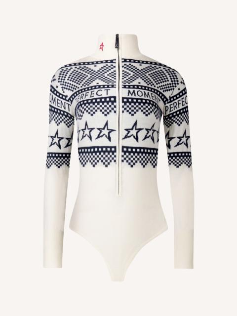 Intarsia-Knit Merino Wool Bodysuit
