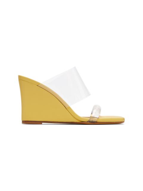 SSENSE Exclusive Yellow Olympia Wedge Heeled Sandals