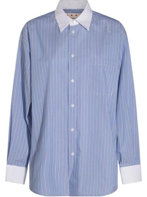 striped poplin shirt