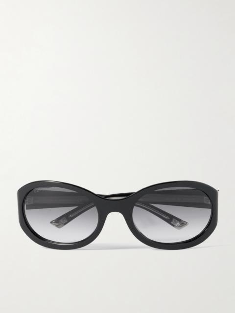 Round-frame Acetate Sunglasses
