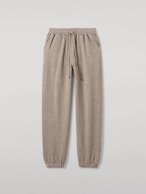 Tapered Cashmere Brown Joggers