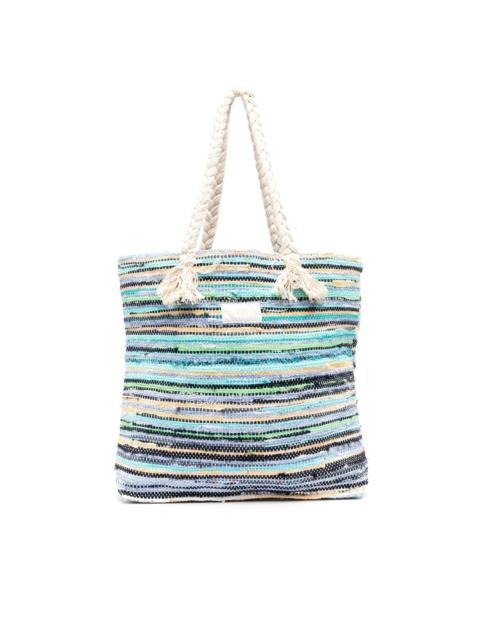 woven rope-detail tote