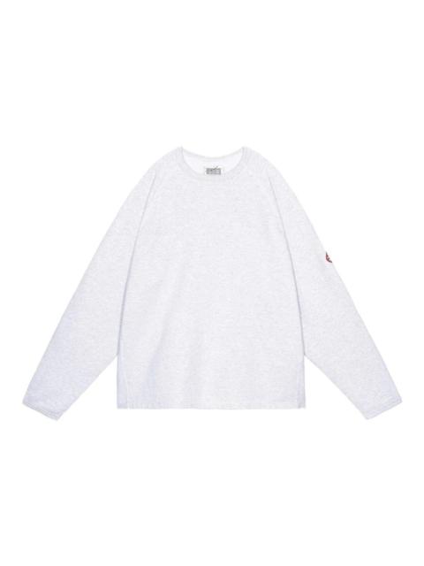 CAV EMPT HALF PANEL RIB CREW NECK 'GREY'