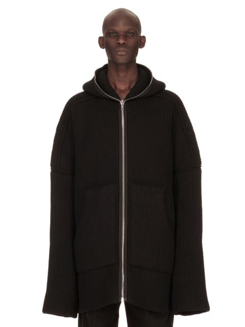 Black Porterville Alpaca Knit Hoodie