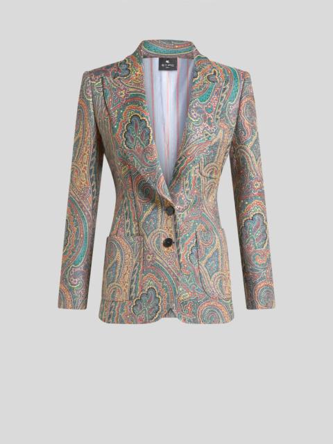 SINGLE-BREASTED PAISLEY JACKET