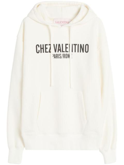 Chez Valentino-print sweatshirt