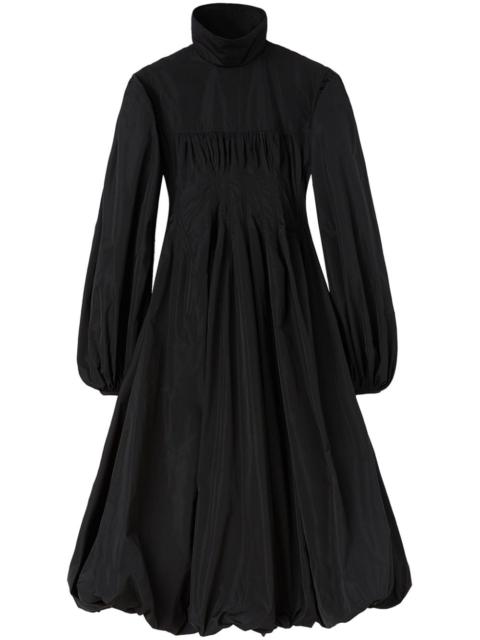 calf-length long-sleeve dress