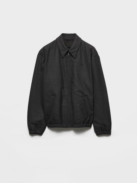 Wool blouson jacket