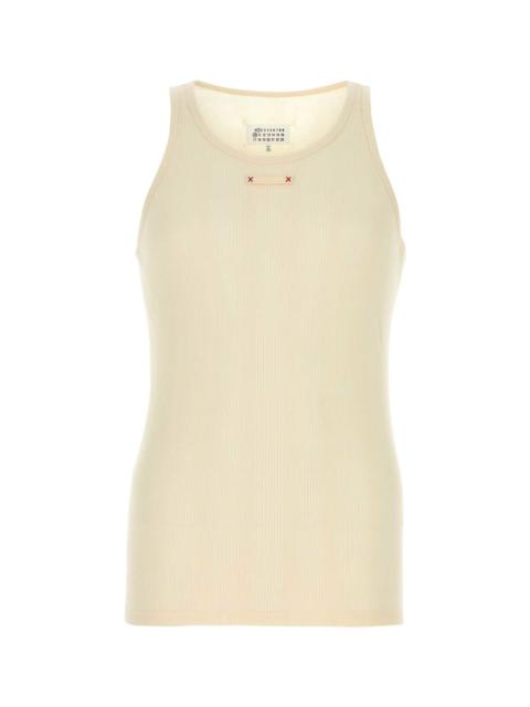 Ivory Cotton Blend Tank Top