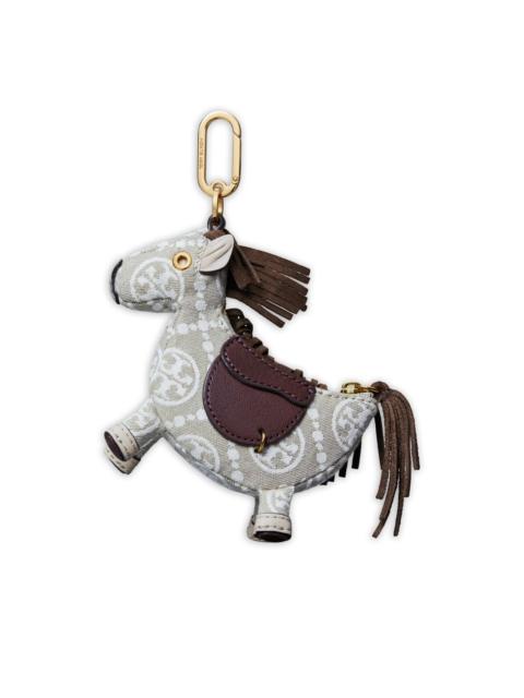 patterned-horse bag charm