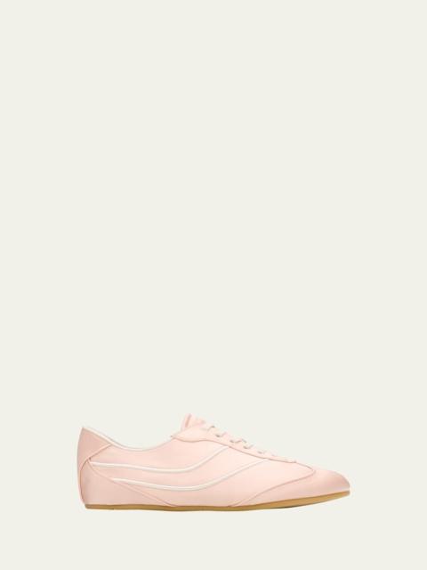 Sunset Satin Low-Top Trainers