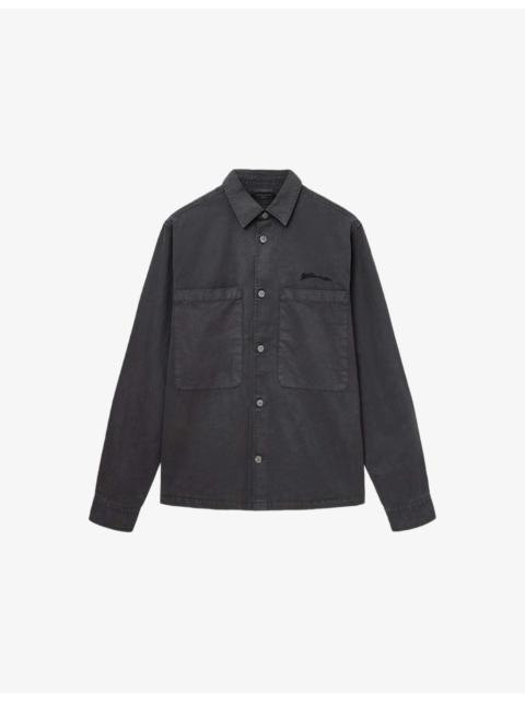 Rohdi Logo-Embroidered Long-Sleeve Woven Overshirt