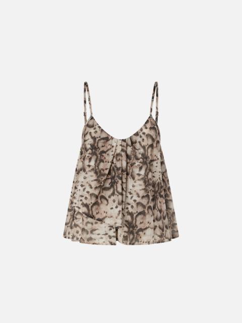 TOP WITH SPAGHETTI STRAPS AND SNAKE PRINT