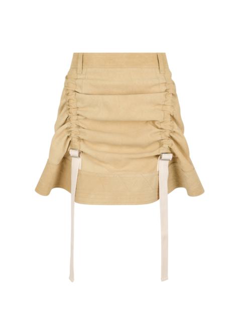 Strap-Detailed Mini Skirt neutral
