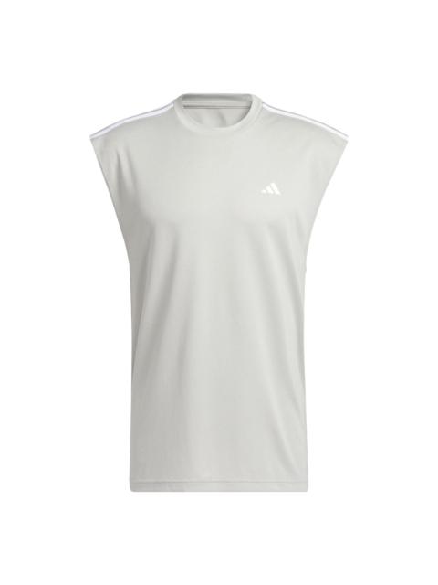 adidas All-World Sleeveless Tank Tee 'Metal Grey' IC2467
