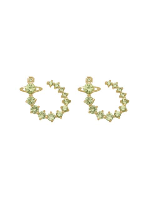 Vivienne Westwood Lydia Embellished orb Hoop Earrings