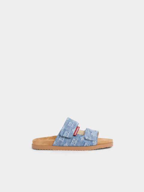 D2 MONOGRAM SANDALS