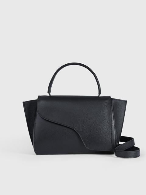 Arezzo Black Grained Leather Handbag