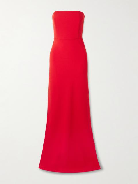 Luna Strapless Crepe Gown
