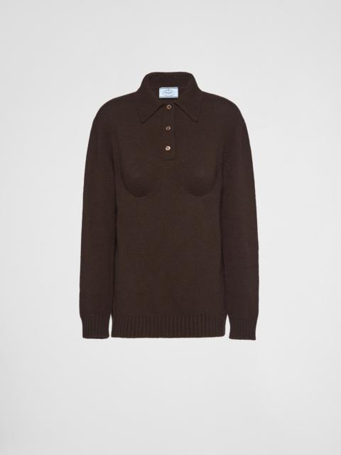 Cashmere polo shirt