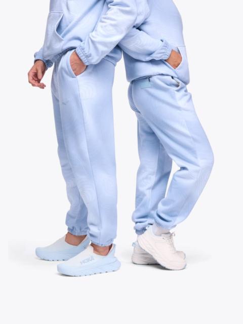 Essential Jogger Pants in Blue Cloud Topo