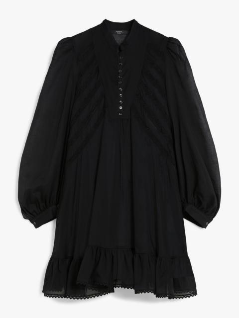 ASTER1234 Flared cotton voile dress