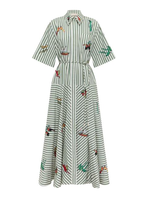 Bisou Embroidered Shirtdress