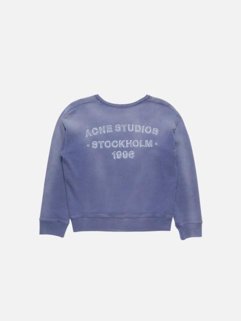 Washed logo sweatshirt - Navy