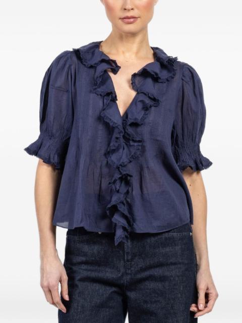 Henri ruffled top