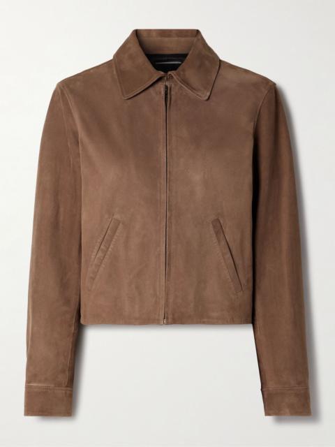 Beauvais cropped suede jacket Brown