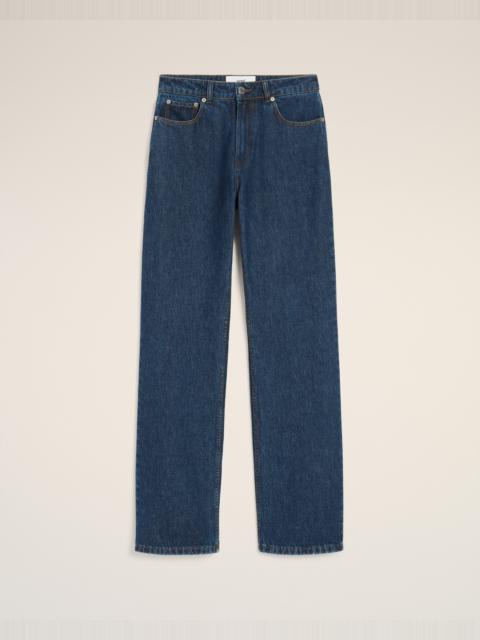 BLUE COTTON LARGE FIT JEANS