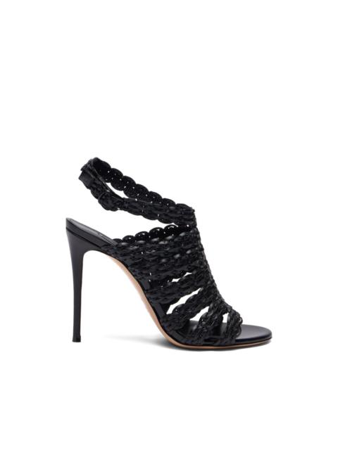 woven heeled sandals