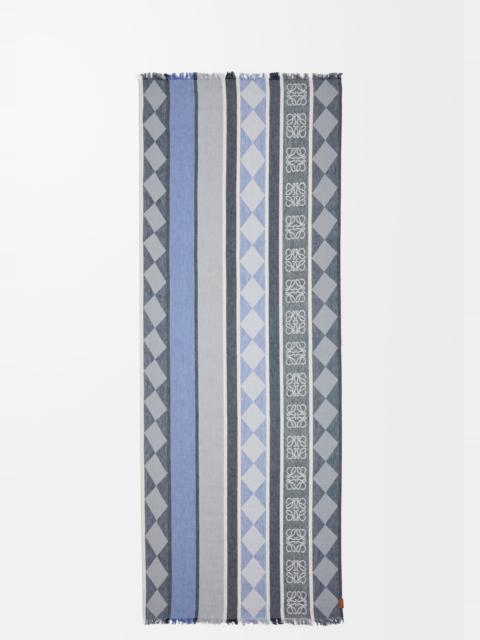 Scarf in linen and cotton