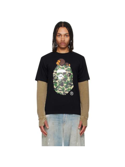 Black ABC Camo Milo On Big Ape T-shirt