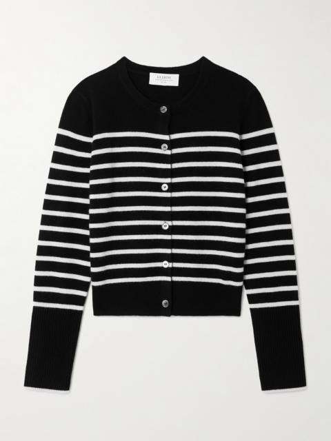 Striped Cashmere Cardigan