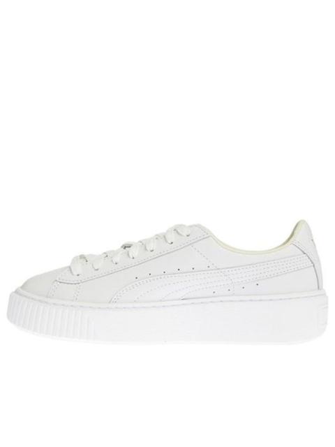 (WMNS) PUMA Basket Platform Core 'White Gold' 364040-04