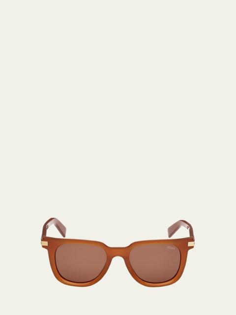 Men's Square Acetate Sunglasses