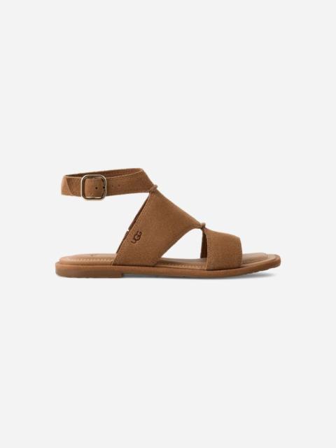 ® Women's Delray Suede Sandals in Chestnut