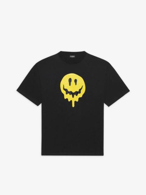 Men's Drip Peace Large Fit T-shirt in Black/yellow/white