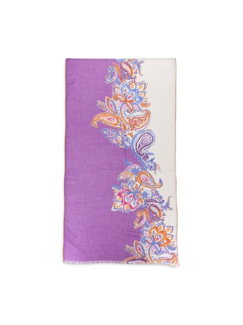 paisley-print scarf