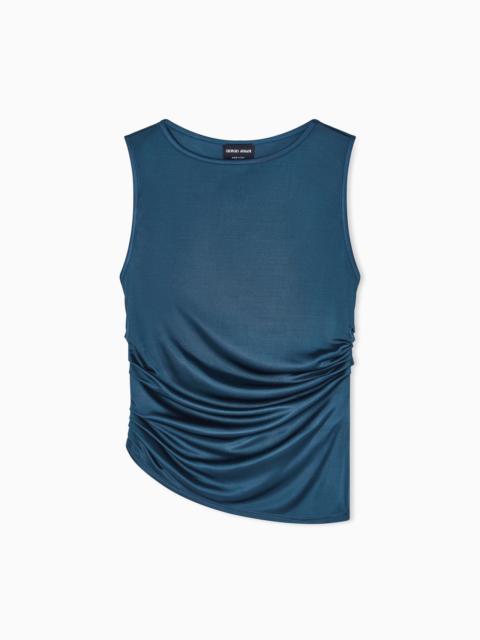 DRAPED TOP IN ASV VISCOSE JERSEY