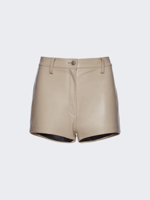 High Rise Shorts Beige
