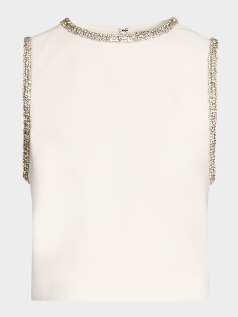 Amal Embellished Satin Top