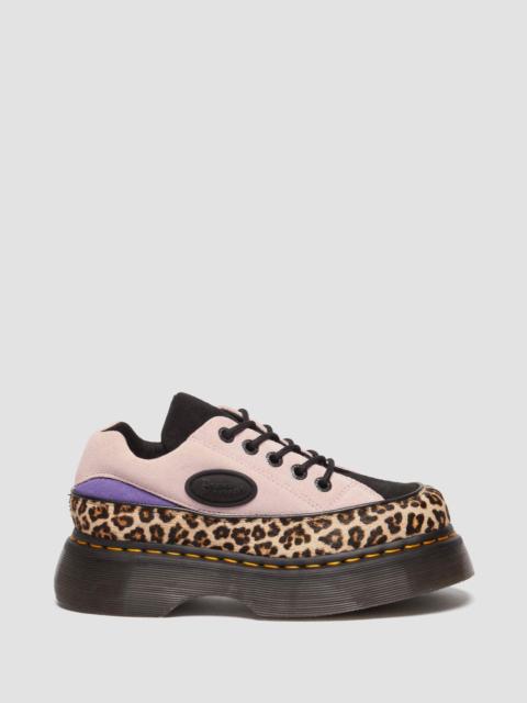 Buzz 5-Eye Leopard and Suede Shoes