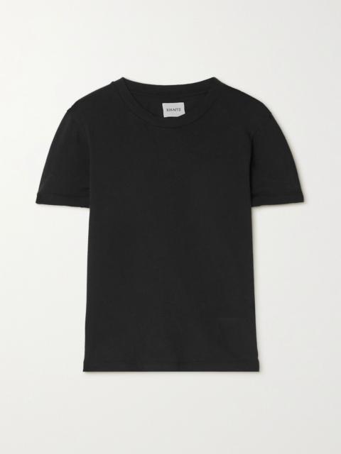 Emmylou cotton-jersey T-shirt Black