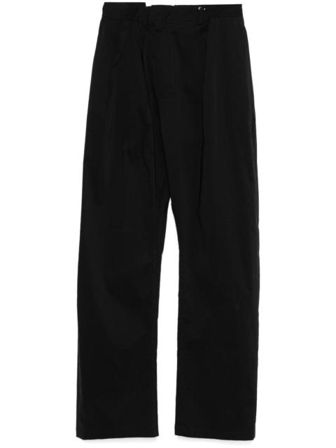 pleat-detailing trousers